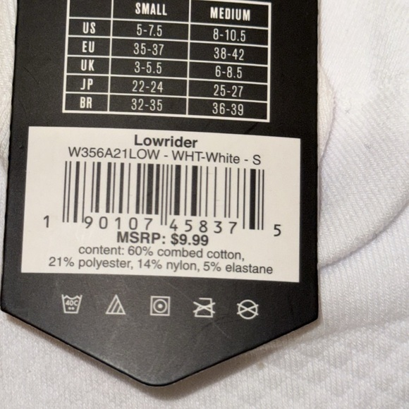 STANCE WOMEN’S QUARTER HEIGHT CASUAL THE LOWRIDER COMBED COTTON LIGHT CUSHION - Picture 5 of 5